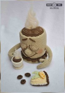 Crochet coffee cup