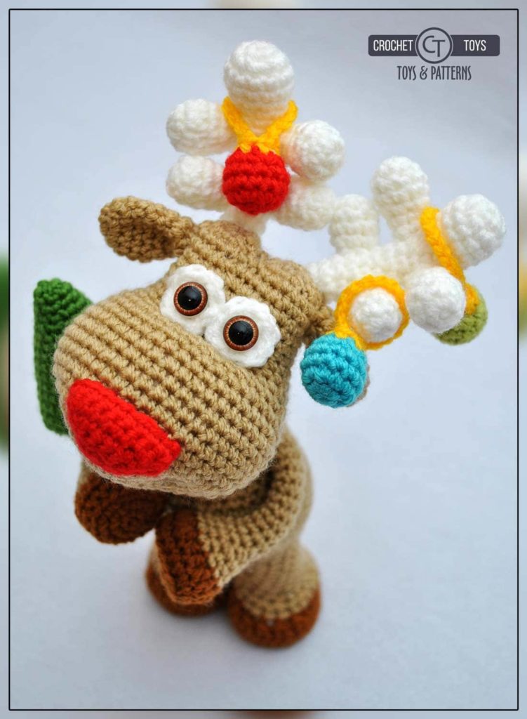Crochet christmas deer