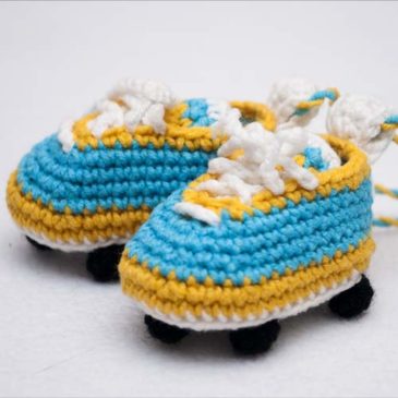 Crochet football boots