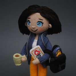 Crochet doll Traveler