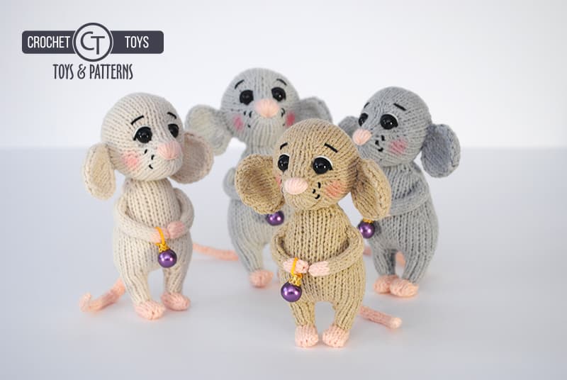 Amigurumi Knitted Mouse