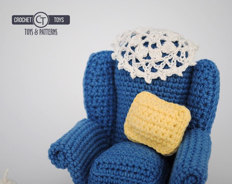 Crochet armchair