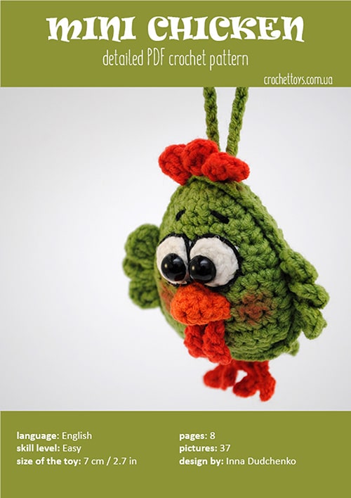 Crochet pattern little chicken