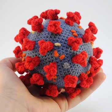 Amigurumi Crochet Coronavirus model – COVID-19 science model